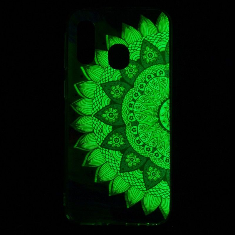 Hoesje Samsung Galaxy A40 Fluorescerende Mandala