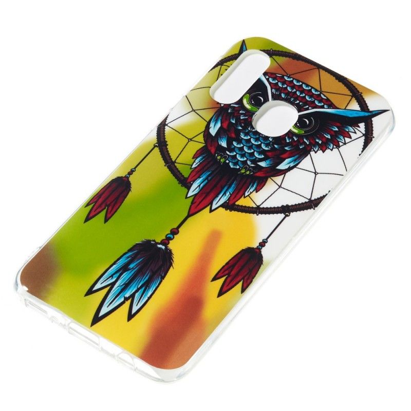 Hoesje Samsung Galaxy A40 Fluorescerende Uil Dromenvanger