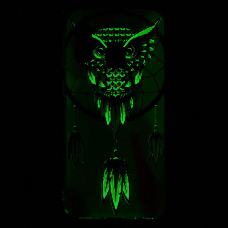 Hoesje Samsung Galaxy A40 Fluorescerende Uil Dromenvanger