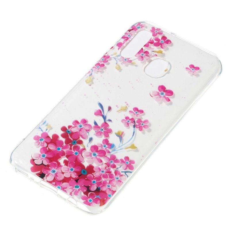 Hoesje Samsung Galaxy A40 Kleine Roze Tuin