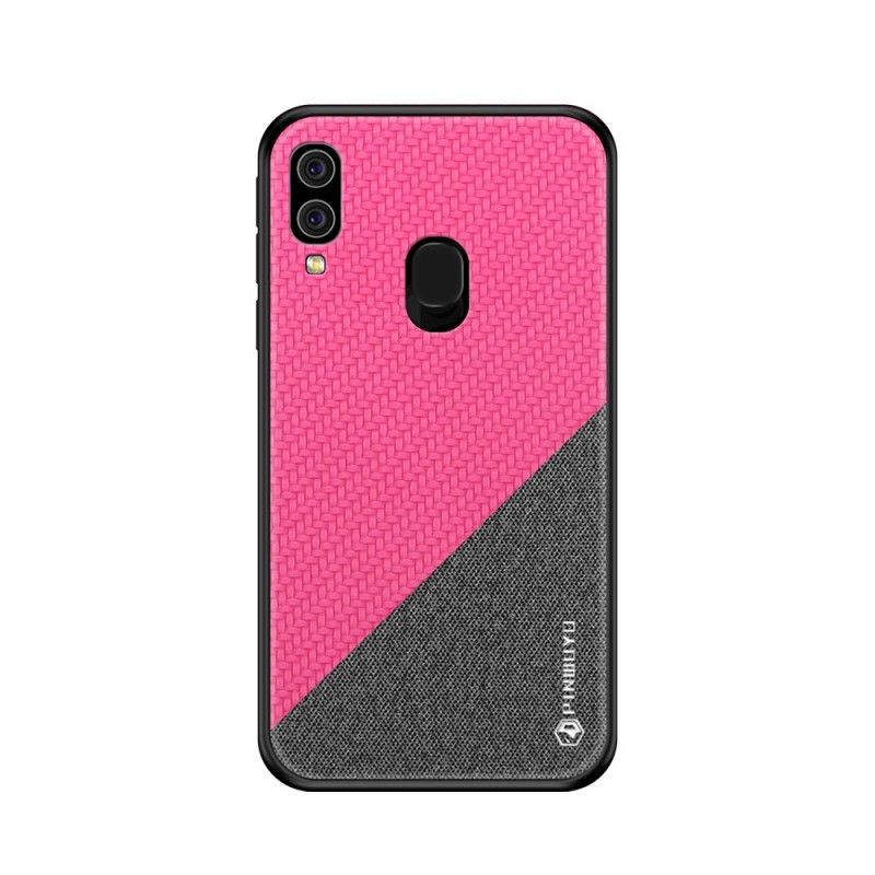 Hoesje Samsung Galaxy A40 Magenta Zwart Pinwuyo Eer-Serie