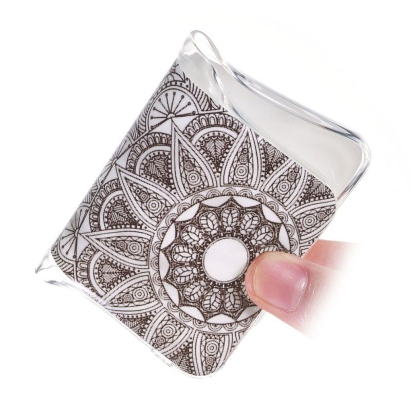 Hoesje Samsung Galaxy A40 Telefoonhoesje Gemarmerde Mandala