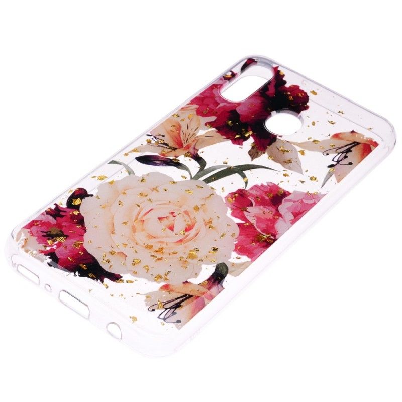 Hoesje Samsung Galaxy A40 Transparante Mooie Boeketten