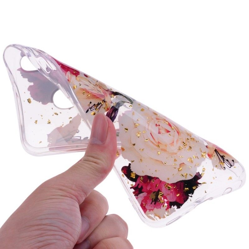 Hoesje Samsung Galaxy A40 Transparante Mooie Boeketten