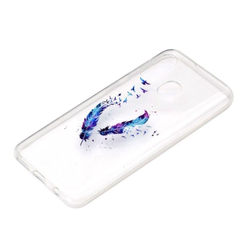 Hoesje Samsung Galaxy A40 Transparante Veren