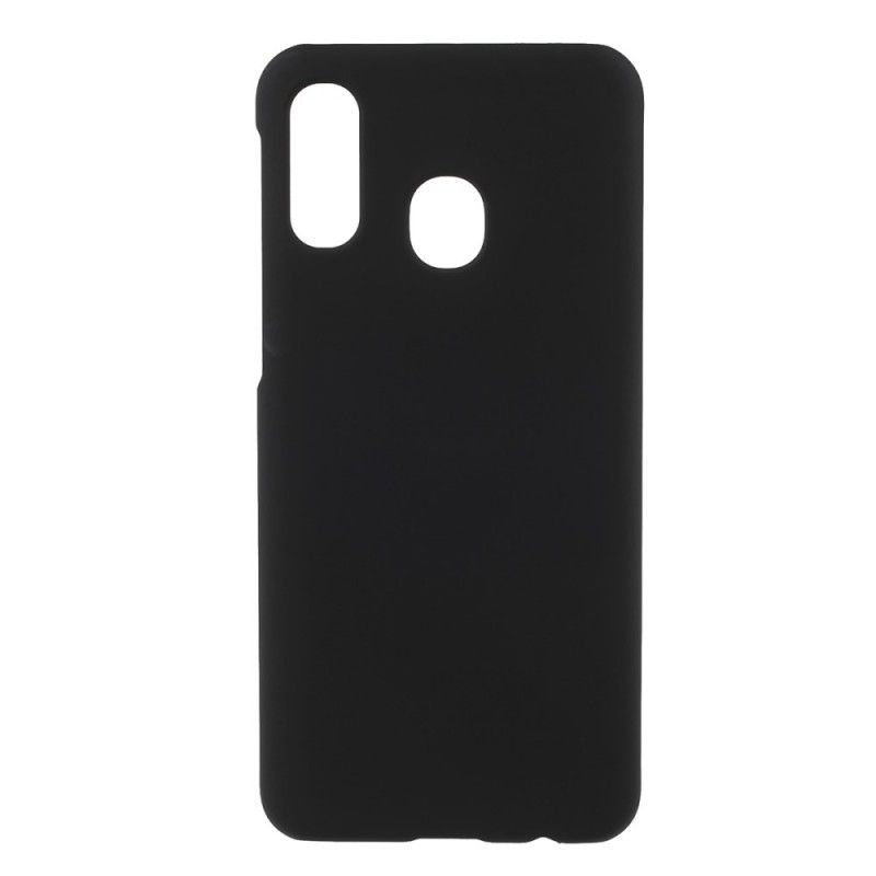 Hoesje Samsung Galaxy A40 Wit Zwart Klassieke Bakwagen