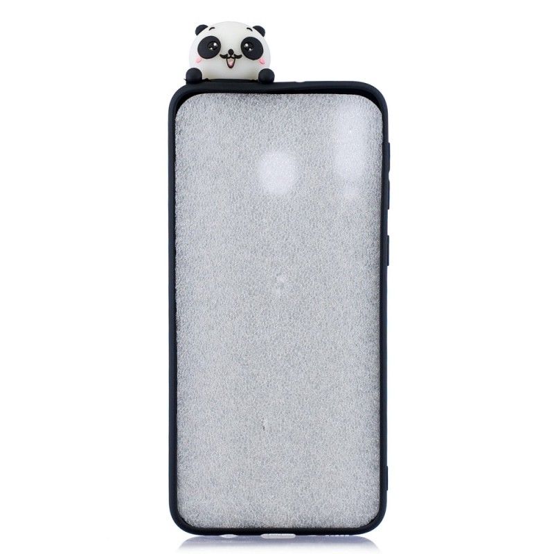Hoesje voor Samsung Galaxy A40 3D Panda'S Op Bamboe