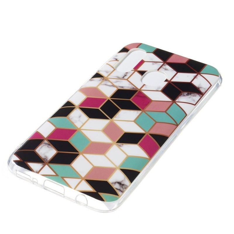 Hoesje voor Samsung Galaxy A40 Gekleurde Blokjes
