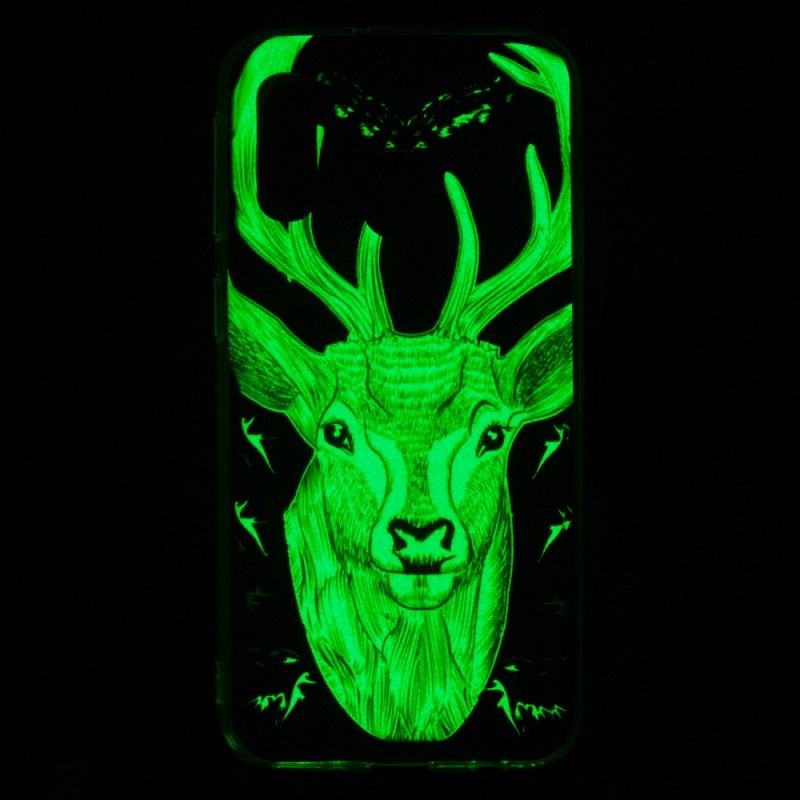 Hoesje voor Samsung Galaxy A40 Majestueus Fluorescerend Hert