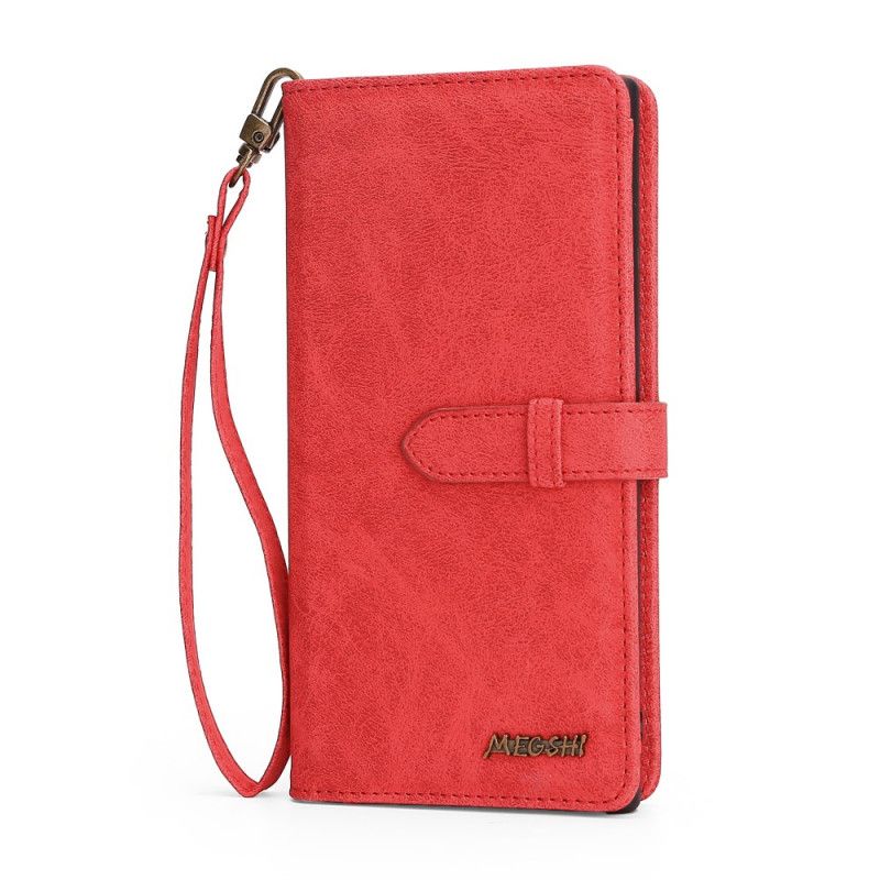 Leren Hoesje Samsung Galaxy A40 Bruin Telefoonhoesje Megshi Kunstleer