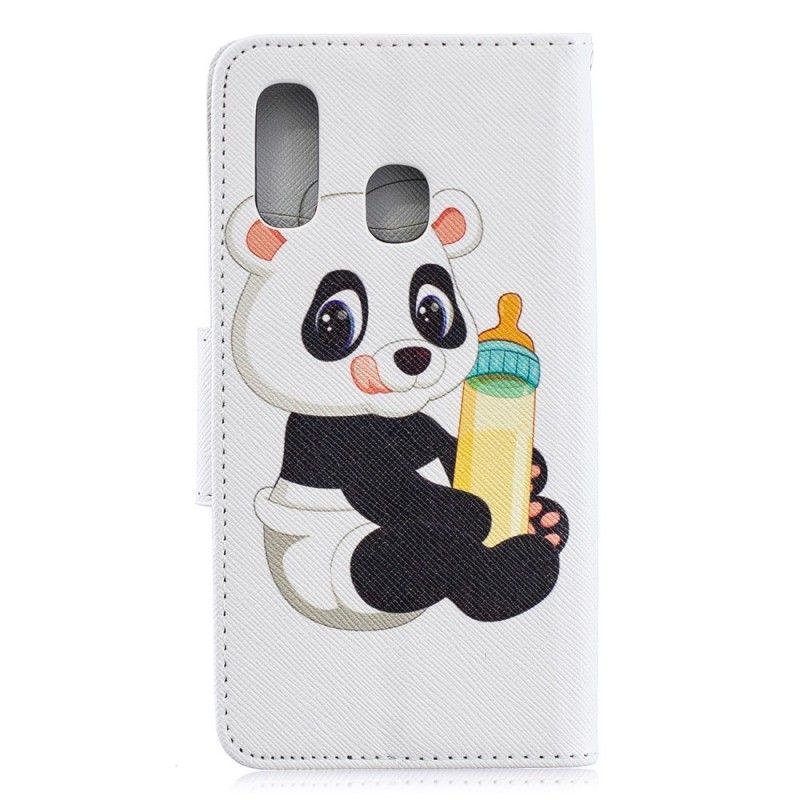 Leren Hoesje Samsung Galaxy A40 Telefoonhoesje Babypanda