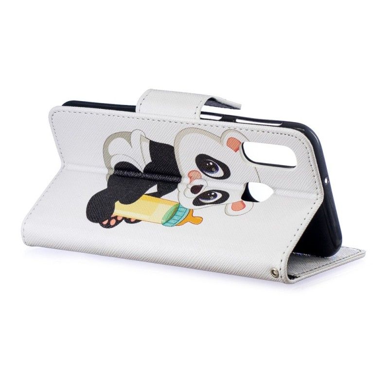 Leren Hoesje Samsung Galaxy A40 Telefoonhoesje Babypanda
