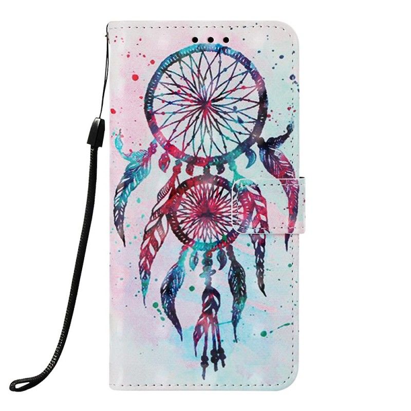 Leren Hoesje voor Samsung Galaxy A40 Rode Dromenvanger