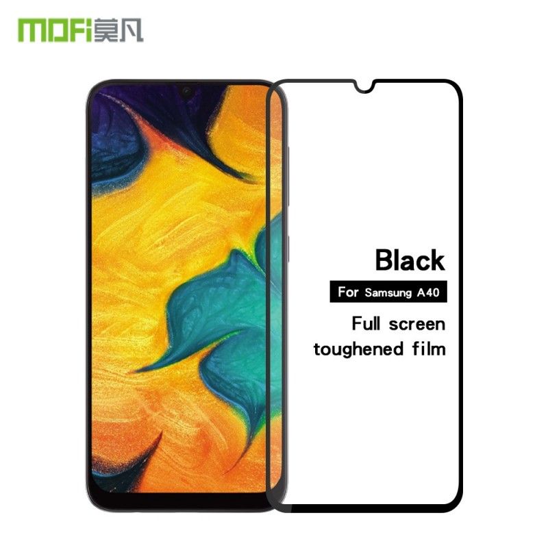 Mofi Samsung Galaxy A40 Bescherming Van Gehard Glas