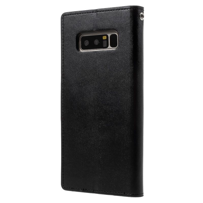 Bescherming Hoesje Samsung Galaxy Note 8 Cyaan Sonate Van Kunstleer Van Kwikgans
