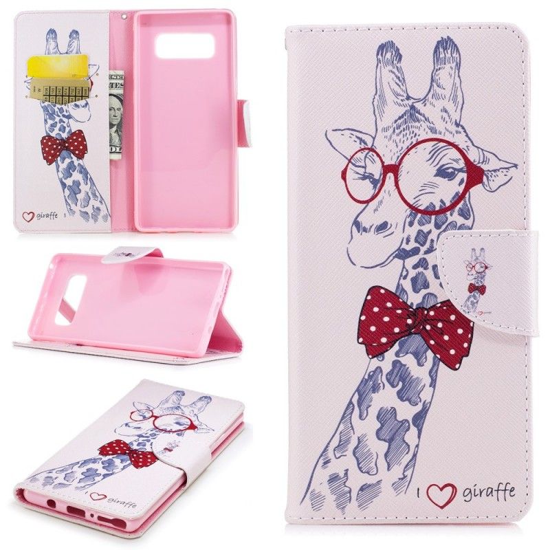 Cover Folio-hoesje Samsung Galaxy Note 8 Telefoonhoesje Nerdgiraf