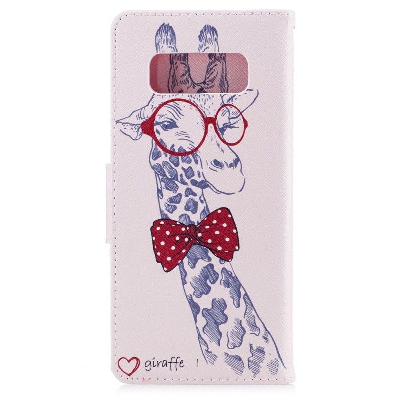 Cover Folio-hoesje Samsung Galaxy Note 8 Telefoonhoesje Nerdgiraf