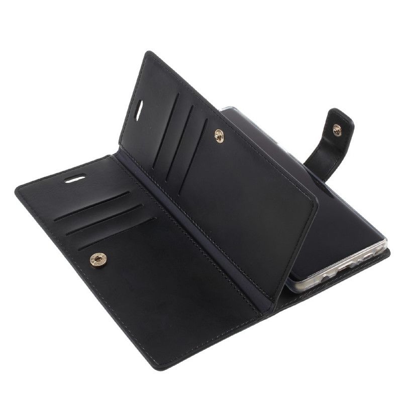 Cover Folio-hoesje Samsung Galaxy Note 8 Zwart Telefoonhoesje Kwikgospery Kunstleer