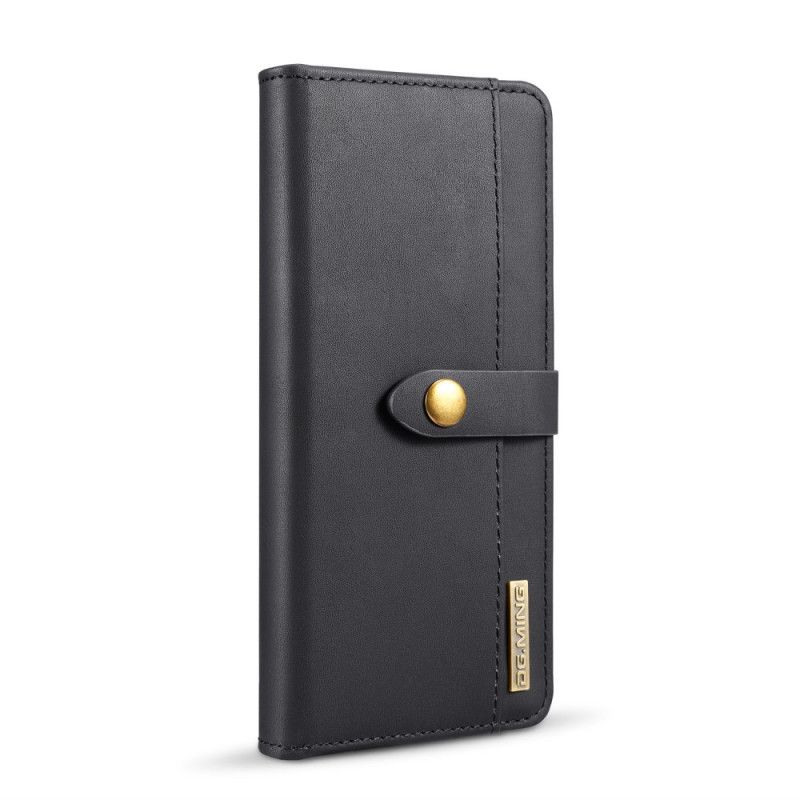 Flip Case Leren Samsung Galaxy Note 8 Rood Zwart Dg. Afneembare Case