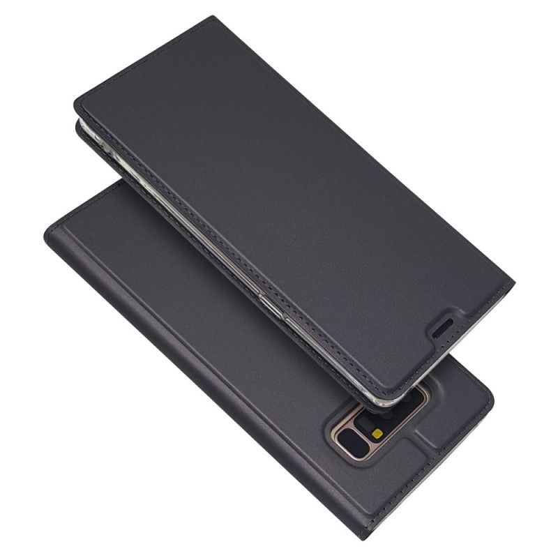 Folio-hoesje Samsung Galaxy Note 8 Goud Zwart Premium Leereffect
