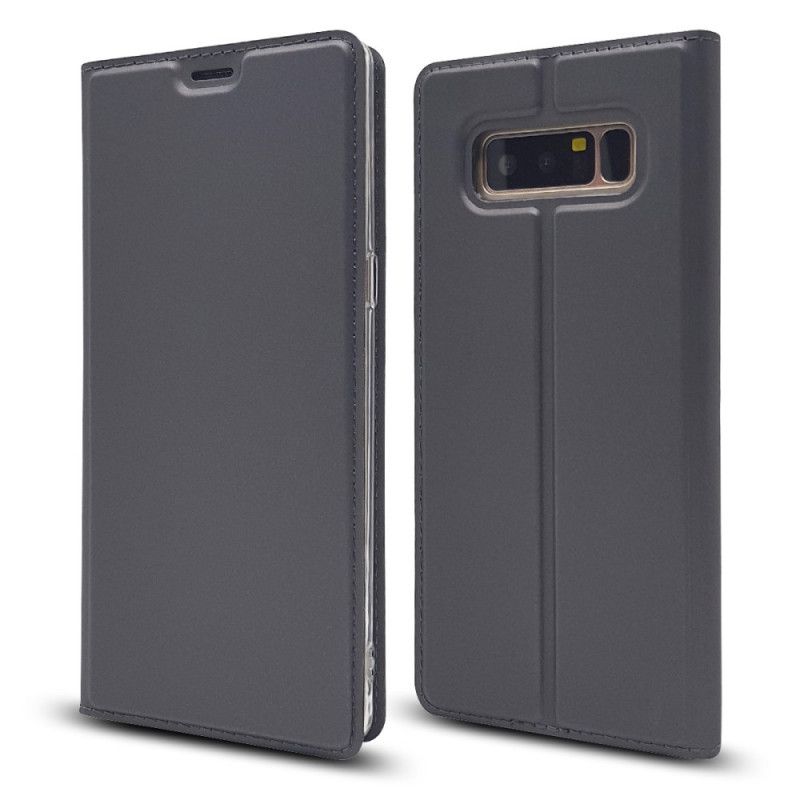 Folio-hoesje Samsung Galaxy Note 8 Goud Zwart Premium Leereffect