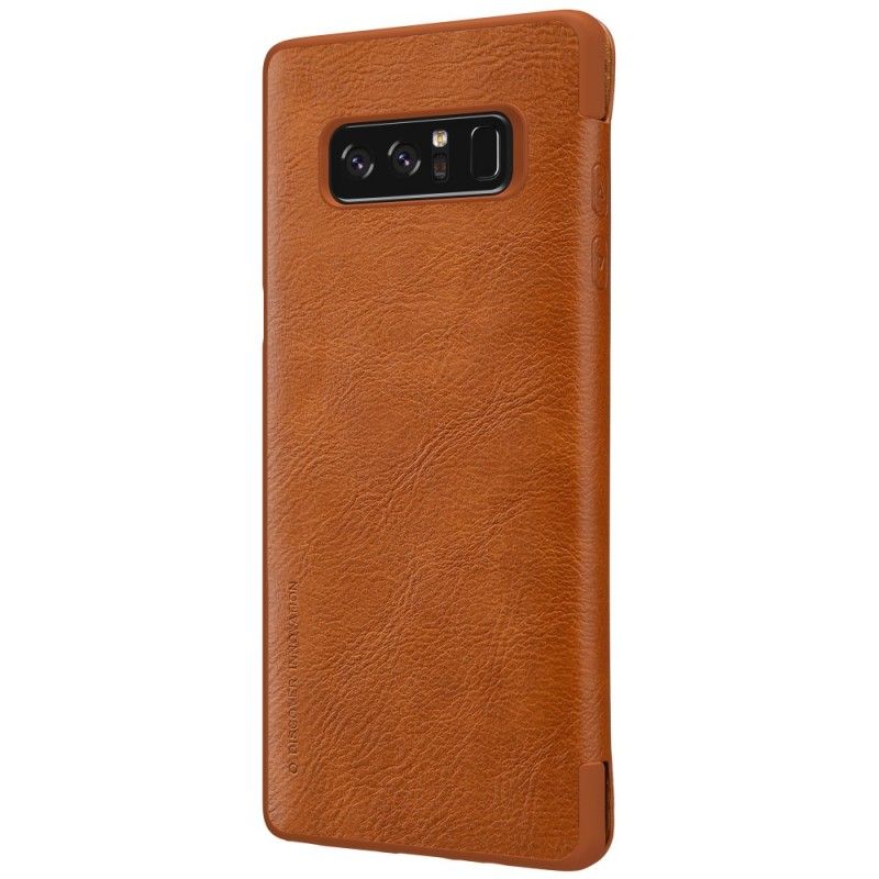 Folio-hoesje Samsung Galaxy Note 8 Zwart Telefoonhoesje Nillkin Qin-Reeks
