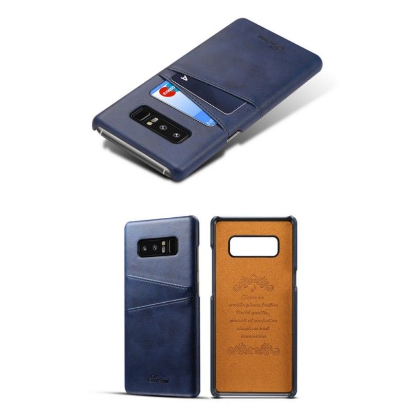 Hoesje Samsung Galaxy Note 8 Grijs Zwart Kaarthouder