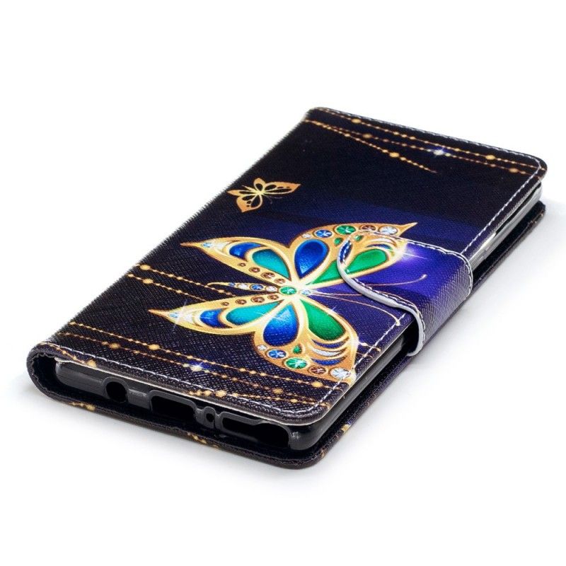 Leren Hoesje Samsung Galaxy Note 8 Telefoonhoesje Magische Vlinder
