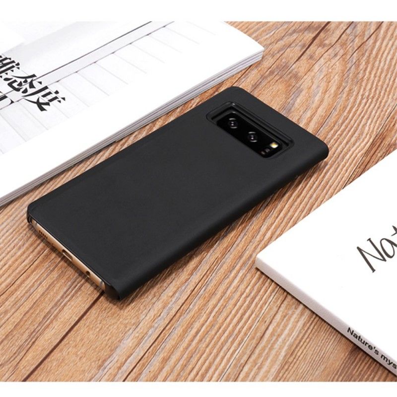 Zichtafdekking Samsung Galaxy Note 8 Paars Zwart Spiegel En Leereffect