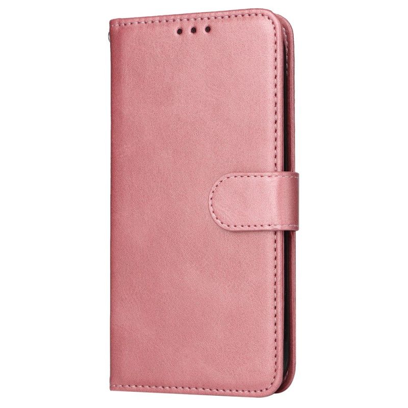 Folio-hoesje Oppo Reno 11 5g Telefoonhoesje Effen Leereffect Met Riem