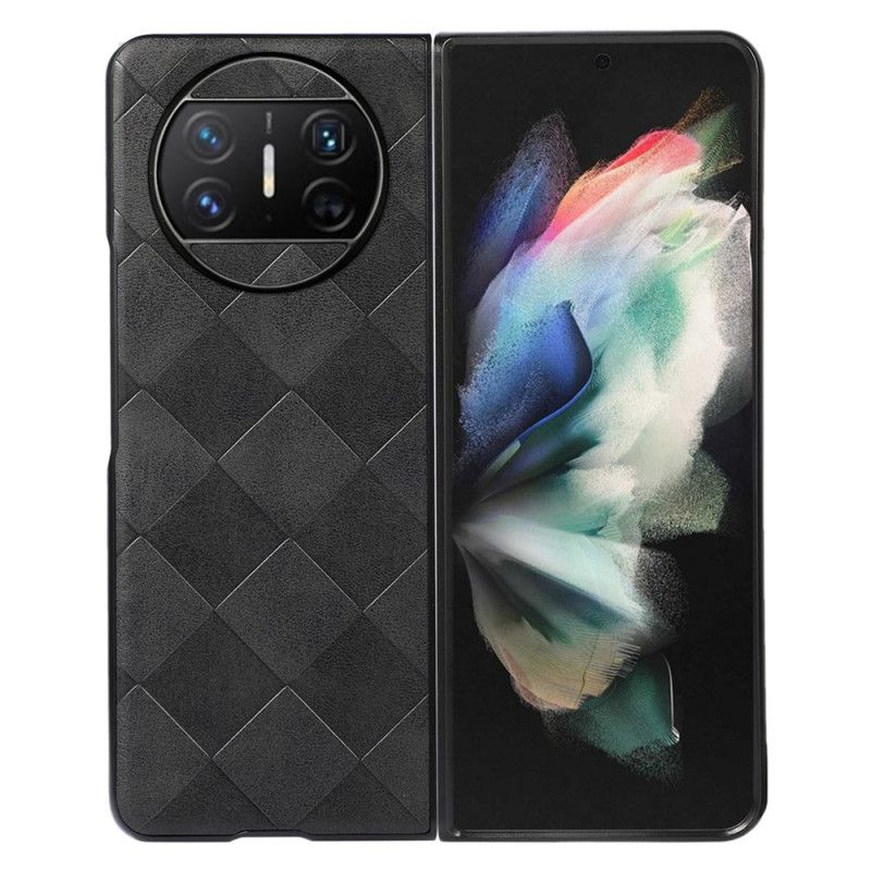 Hoesje Huawei Mate X3 Kunstleer Met Ruitpatroon