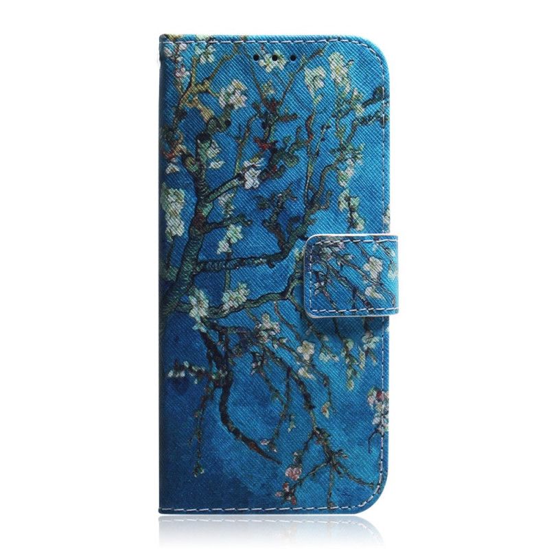 Cover Folio-hoesje Xiaomi Redmi Note 8 Pro Telefoonhoesje Bloeiende Takken