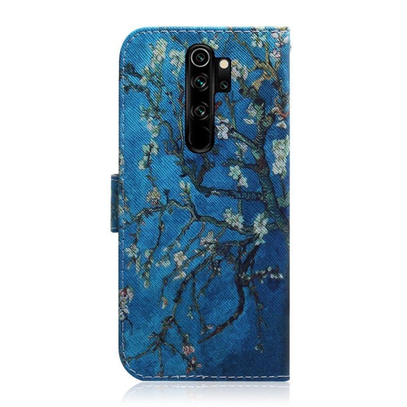 Cover Folio-hoesje Xiaomi Redmi Note 8 Pro Telefoonhoesje Bloeiende Takken