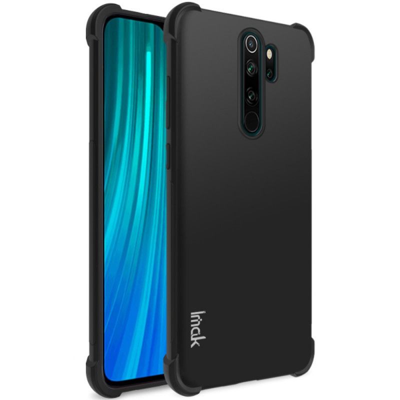 Cover Hoesje Xiaomi Redmi Note 8 Pro Grijs Zwart Telefoonhoesje Imak Huidgevoel