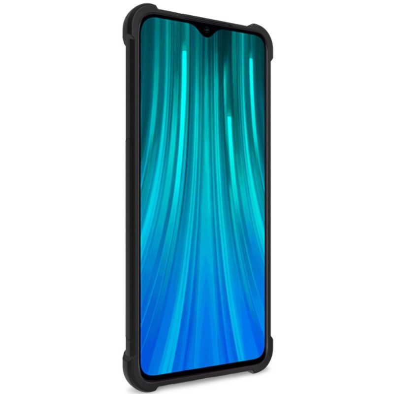 Cover Hoesje Xiaomi Redmi Note 8 Pro Grijs Zwart Telefoonhoesje Imak Huidgevoel