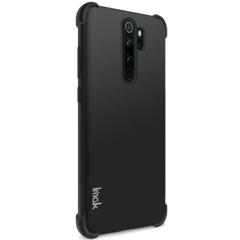 Cover Hoesje Xiaomi Redmi Note 8 Pro Grijs Zwart Telefoonhoesje Imak Huidgevoel