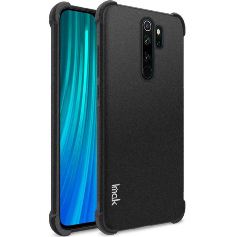 Cover Hoesje Xiaomi Redmi Note 8 Pro Grijs Zwart Telefoonhoesje Imak Huidgevoel
