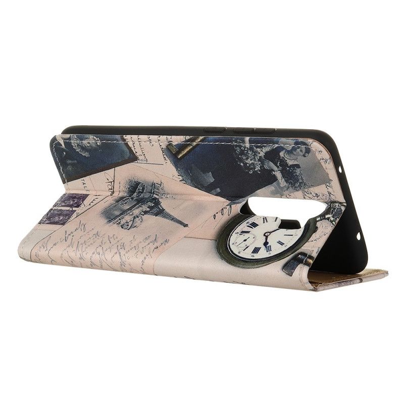 Flip Case Leren Xiaomi Redmi Note 8 Pro Eiffeltoren Van De Dichter