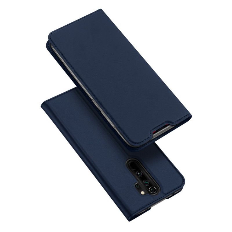 Folio-hoesje Xiaomi Redmi Note 8 Pro Marineblauw Zwart Pro Dux Ducis Huid