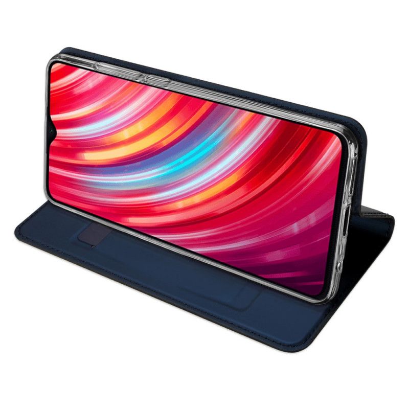 Folio-hoesje Xiaomi Redmi Note 8 Pro Marineblauw Zwart Pro Dux Ducis Huid