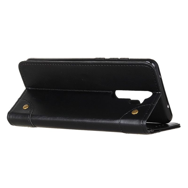 Folio-hoesje Xiaomi Redmi Note 8 Pro Zwart Vintage Oud