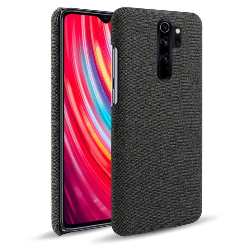 Hoesje voor Xiaomi Redmi Note 8 Pro Grijs Zwart Ksq Chique Stof
