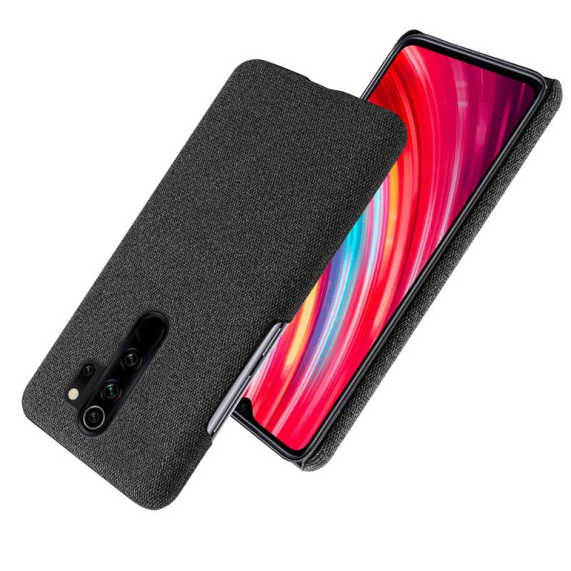 Hoesje voor Xiaomi Redmi Note 8 Pro Grijs Zwart Ksq Chique Stof