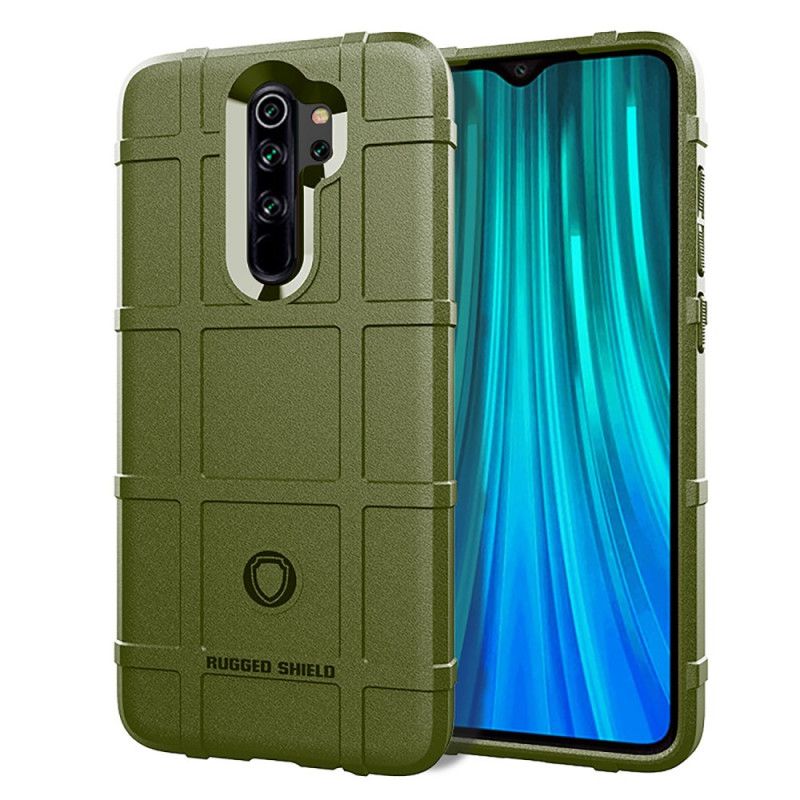 Hoesje voor Xiaomi Redmi Note 8 Pro Grijs Zwart Robuust Schild
