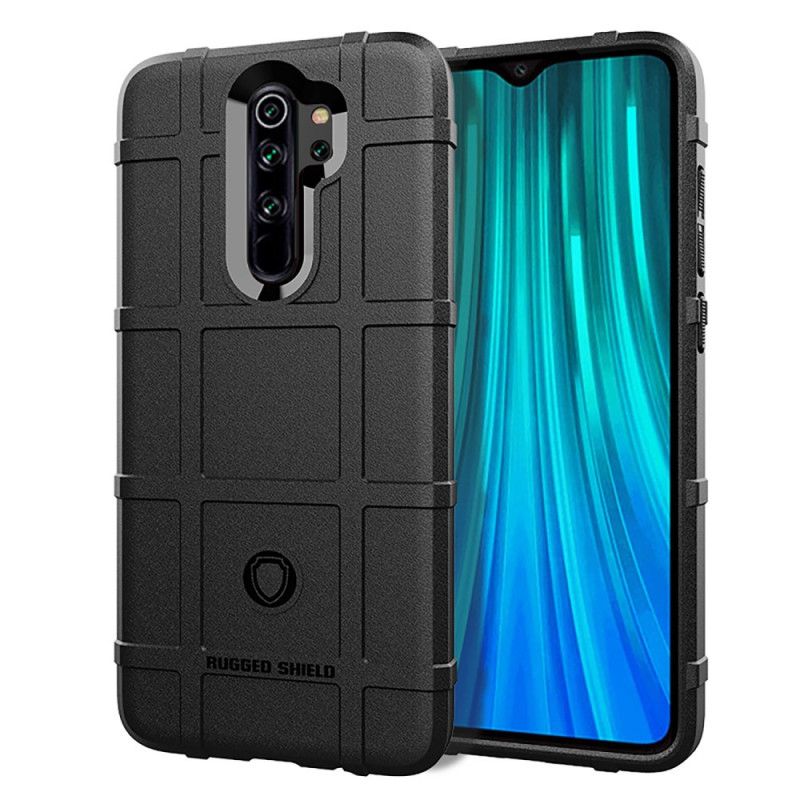 Hoesje voor Xiaomi Redmi Note 8 Pro Grijs Zwart Robuust Schild