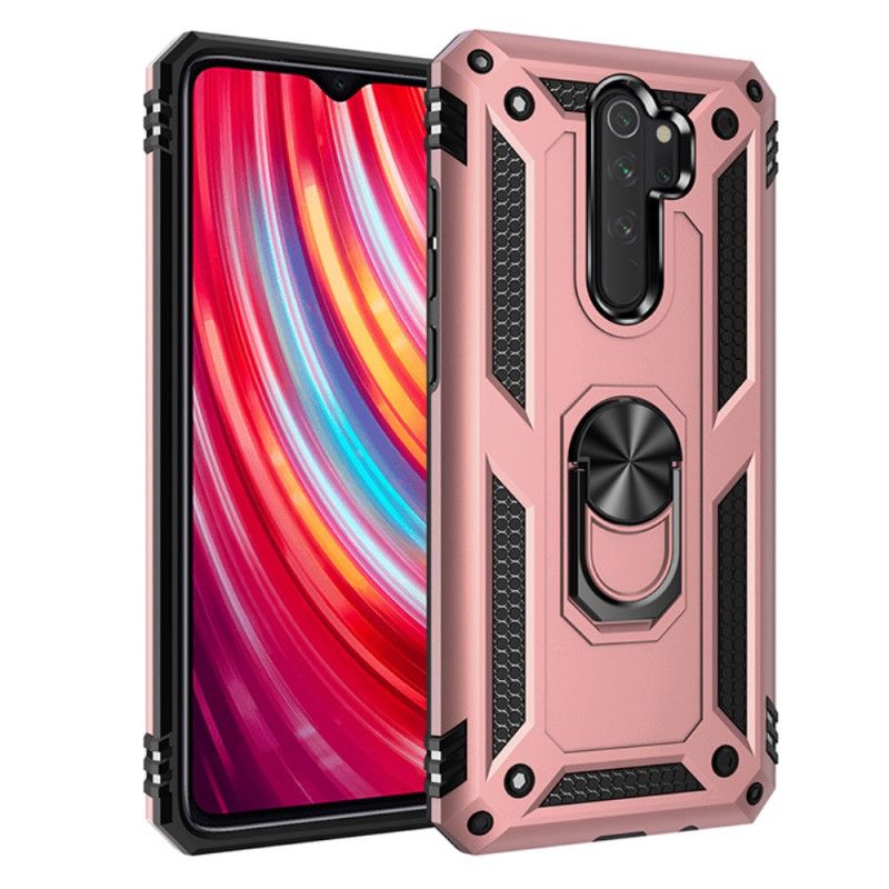 Hoesje voor Xiaomi Redmi Note 8 Pro Rood Zwart Premium Ring