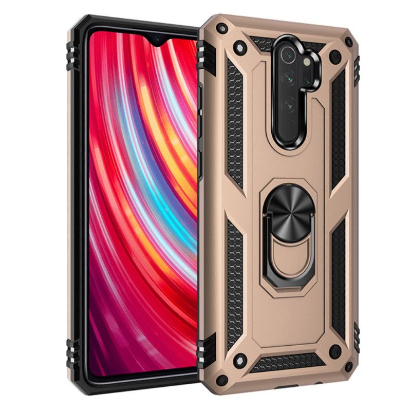 Hoesje voor Xiaomi Redmi Note 8 Pro Rood Zwart Premium Ring