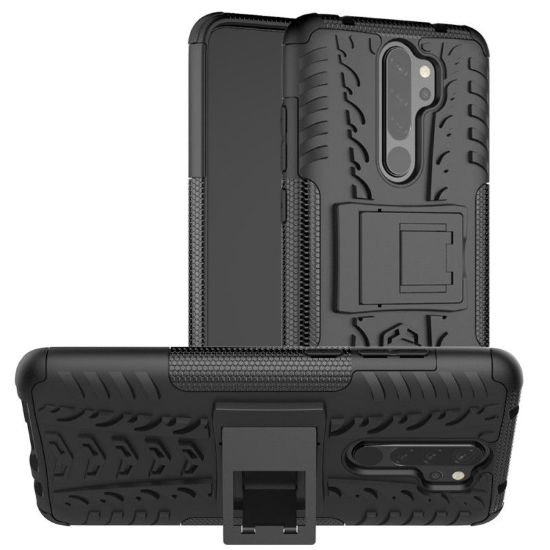 Hoesje voor Xiaomi Redmi Note 8 Pro Wit Zwart Ultrabestendig