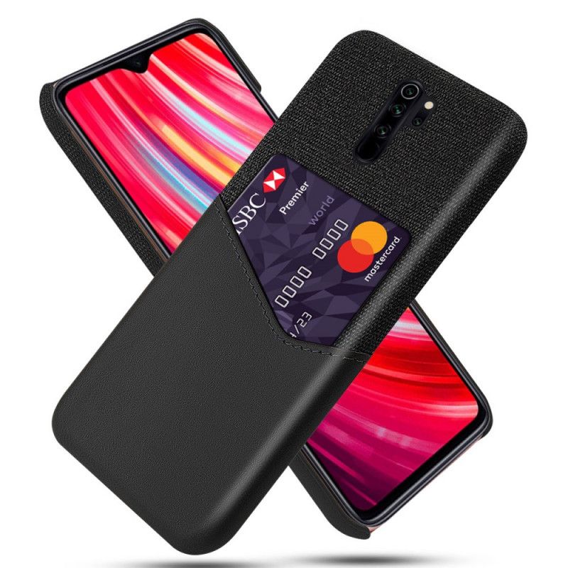 Hoesje Xiaomi Redmi Note 8 Pro Grijs Zwart Ksq Kaarthouder