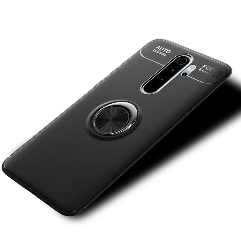 Hoesje Xiaomi Redmi Note 8 Pro Rood Zwart Roterende Ring